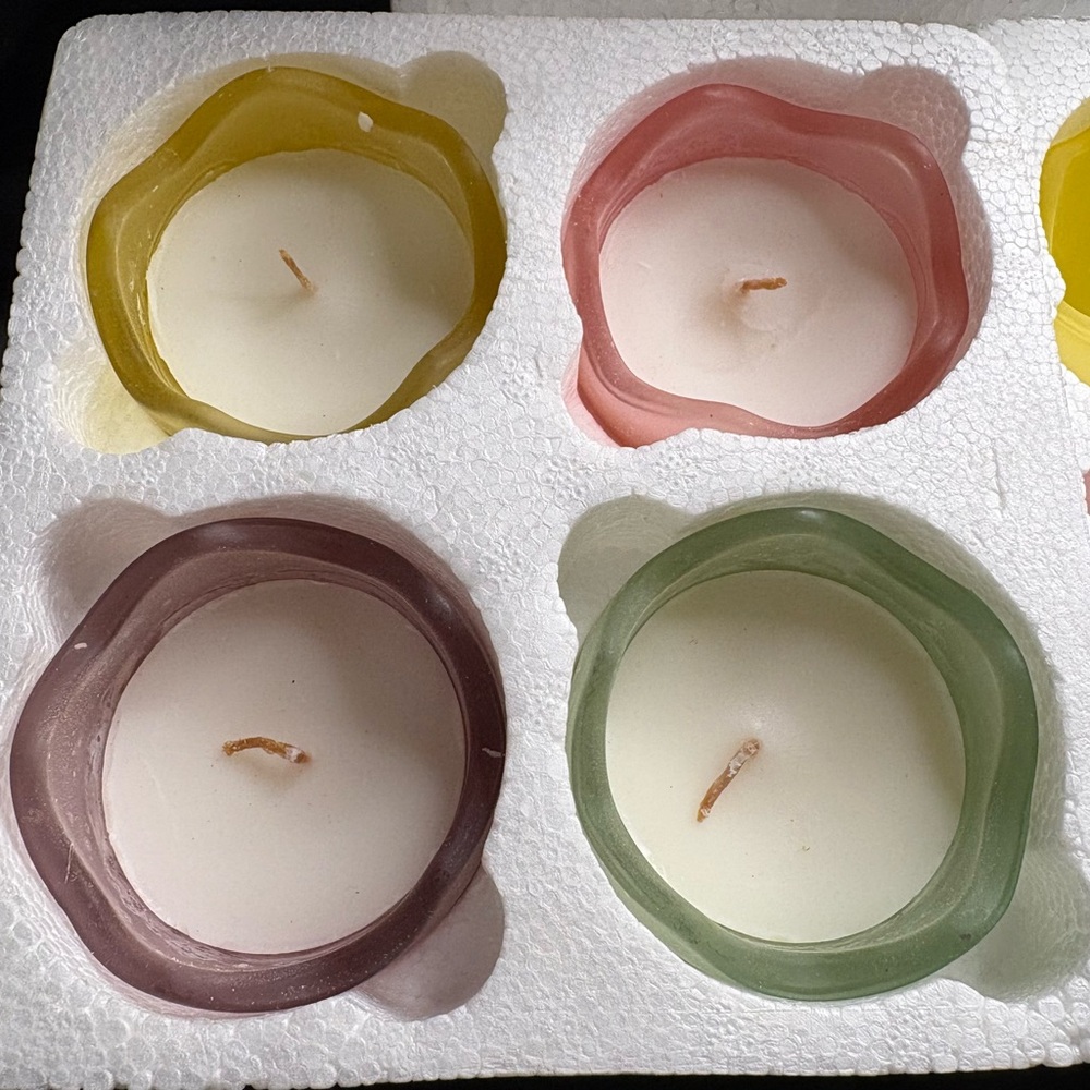Frosted Easter Egg Candle Holder Set - Picture 2 of 4